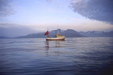 Norveç'te balıkçı teknesi
