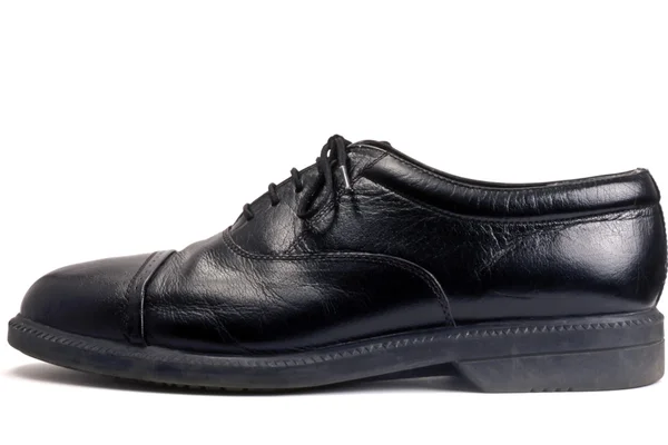 Erkekler siyah ayakkabı — Stok fotoğraf