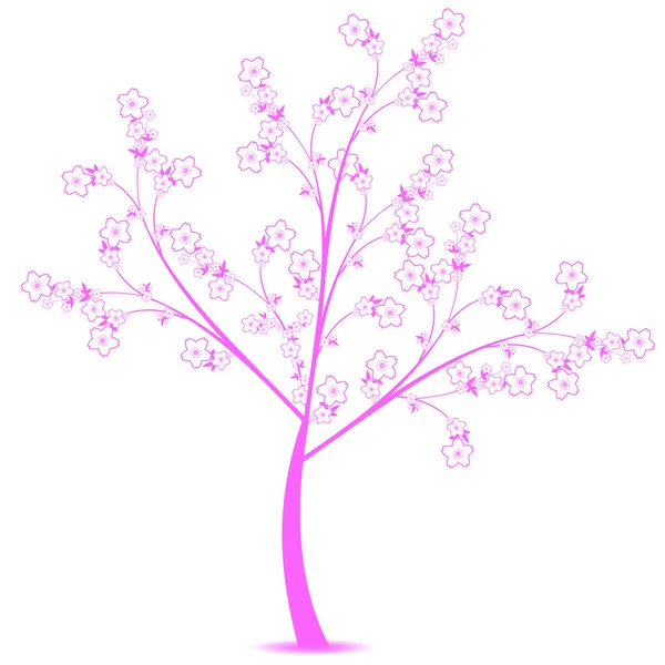 Květina strom — Stockový vektor