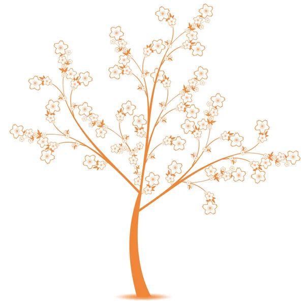 Flower Tree — Stock Vector