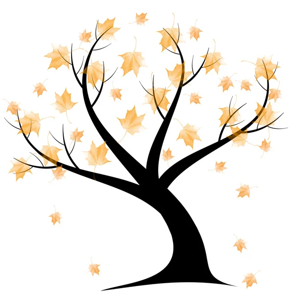Осеннее дерево — стоковый вектор