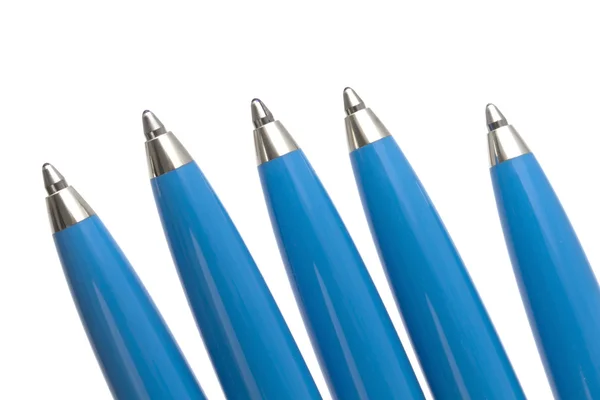 Mavi tükenmez kalem — Stok fotoğraf