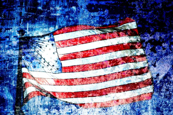 Американський прапор мистецтва — стокове фото
