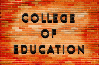 College of Education sign clipart