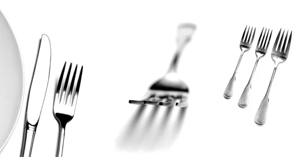 Forks and Place Setting — Zdjęcie stockowe