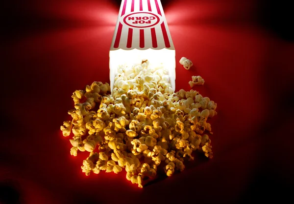 Popcorn im Kino — Stockfoto