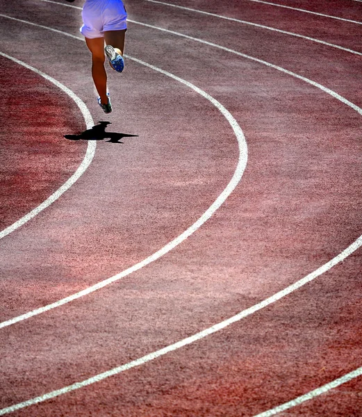 Running on Track — Stock Photo, Image