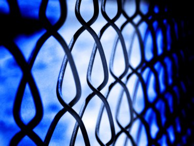 Chain Link Fence Security clipart