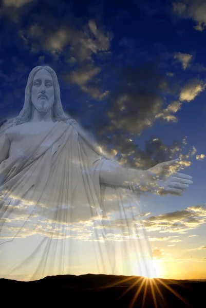 Ο Ιησούς και φως — Φωτογραφία Αρχείου