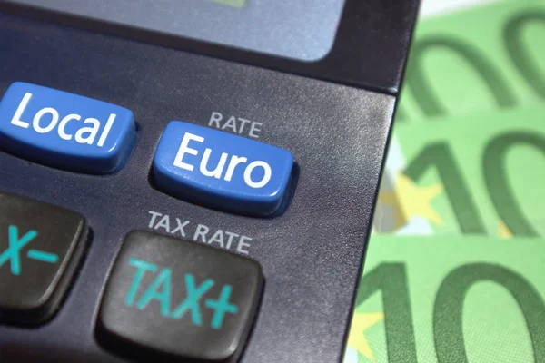 Euro rate button — Stock Photo, Image