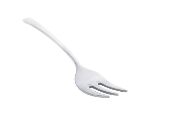 stock image Silver fork isolated on white background