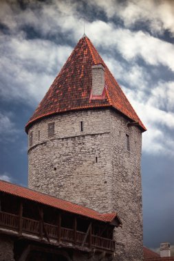 The Kuldjala tower of medieval town Tallinn clipart