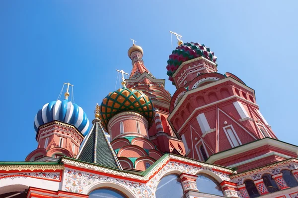 stock image Saint Basil cathedral in Moscow