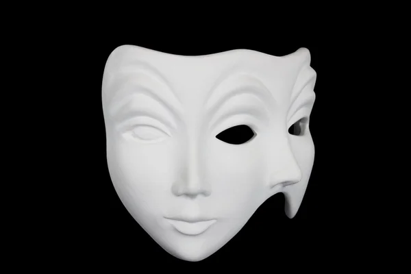 Çift izole siyah beyaz yüz maskesi