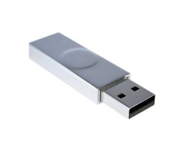 izole gümüş usb sopa