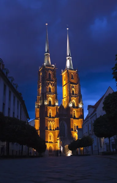 Catedral de San Juan Bautista en Wroclaw Imagen de stock