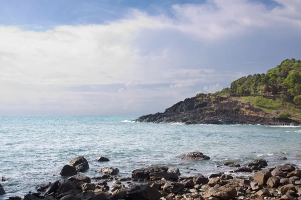 stock image Stony shore before stormy weather