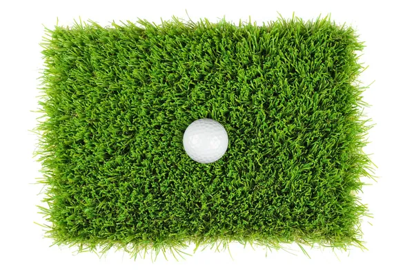 Golfbal van bovenaf Stockfoto