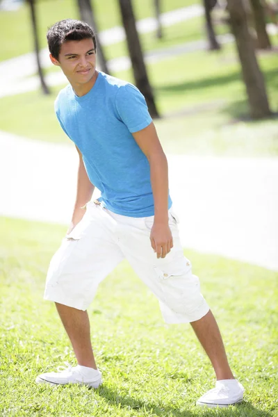 Young male in the park — Stock Photo, Image