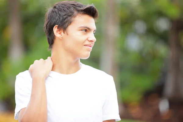 Young male glancing away — Stock Photo, Image