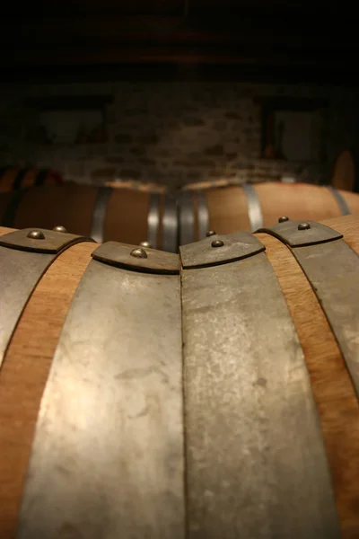 Detalhe do barril de vinho — Fotografia de Stock