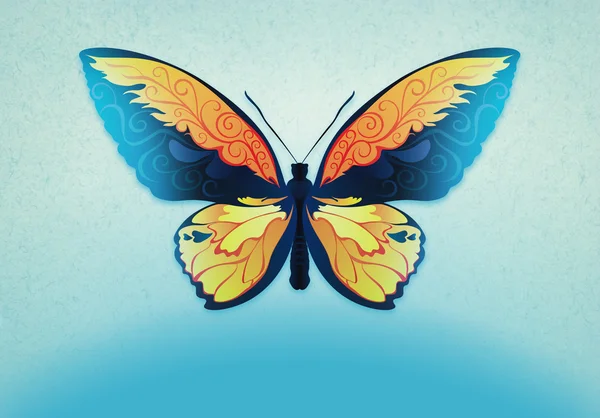 Dekorativer Hintergrund mit Schmetterling — Stockfoto