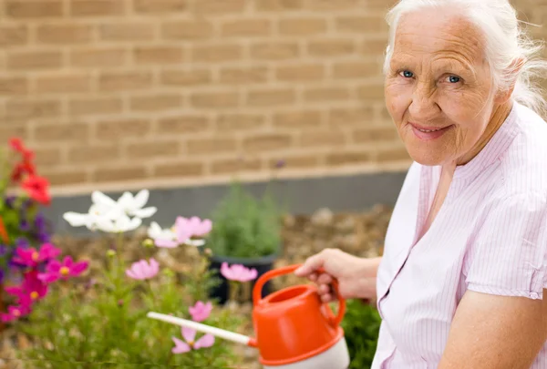 Mujer jardinera — Foto de Stock