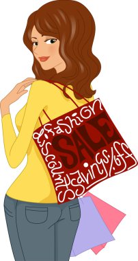 Sale Girl clipart