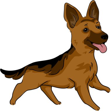 German Shepherd clipart