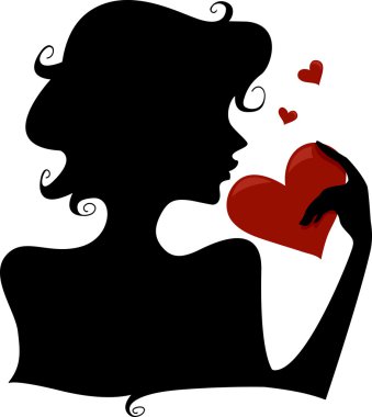 Silhouette Heart clipart