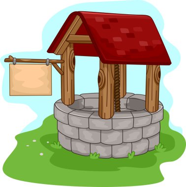 Illustration of a Well clipart