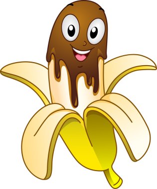 Banana Choco Mascot clipart