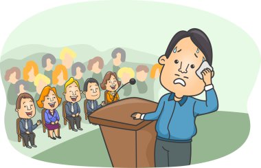 Stage Fright clipart