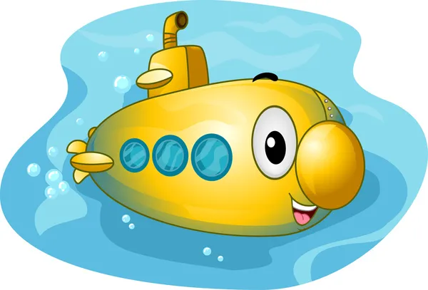 Okręt podwodny maskotka — Zdjęcie stockowe