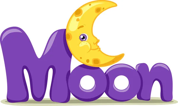 Word Moon — Stock Photo, Image