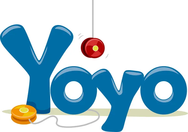 Wort yoyo — Stockfoto