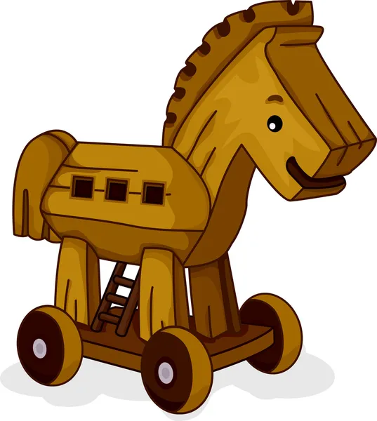 Деревянная лошадь — стоковое фото