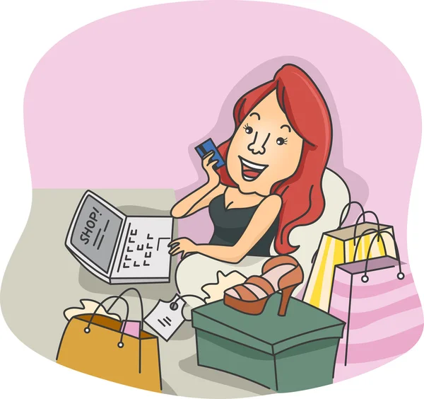 Online Shopper — Zdjęcie stockowe