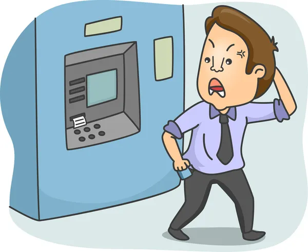Geldautomat aufgebrochen — Stockfoto