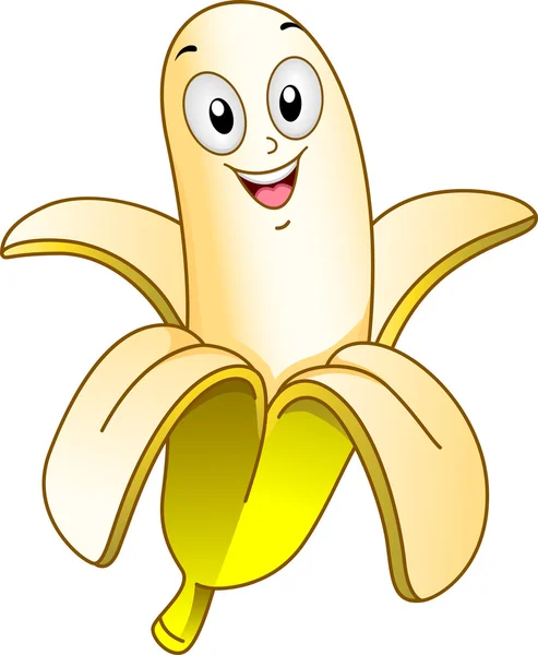 Mascote de banana — Fotografia de Stock