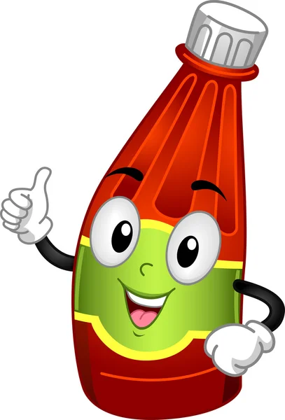 Ketchup Mascot — Stock Photo, Image