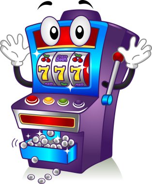 Slot Machine Mascot clipart