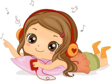 Music Girl clipart