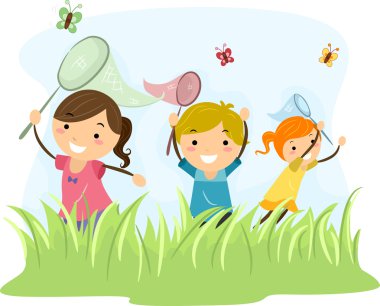 Butterfly Hunters clipart
