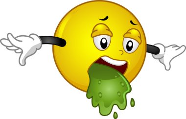 Vomiting Smiley clipart