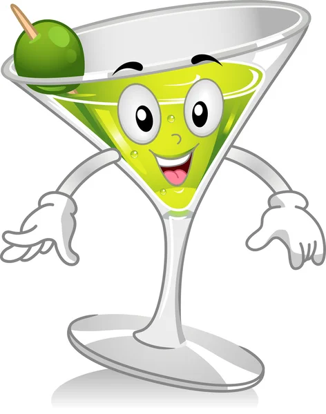Martini maskot — Stockfoto