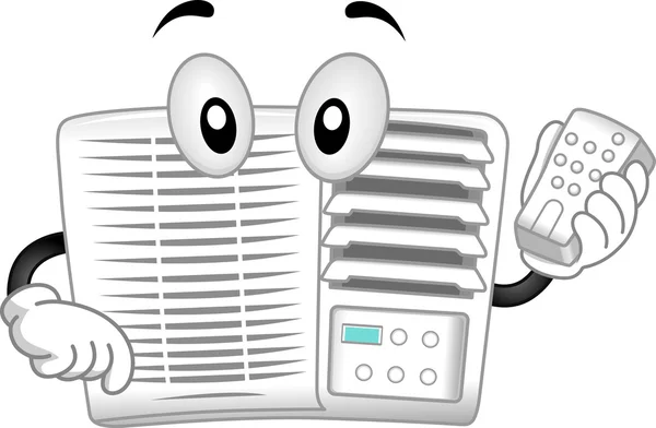 Air-conditioner Mascot — Stock Photo, Image