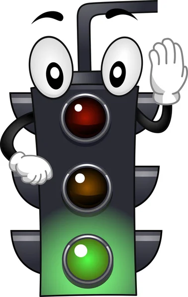Mascote de holofote — Fotografia de Stock
