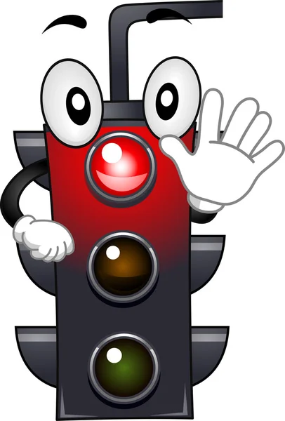 Stoplight Mascot — Stock Photo, Image