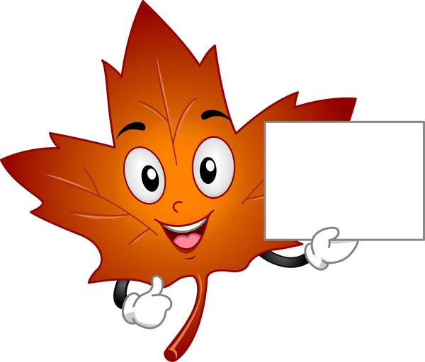 Maple leaf maskot — Stockfoto